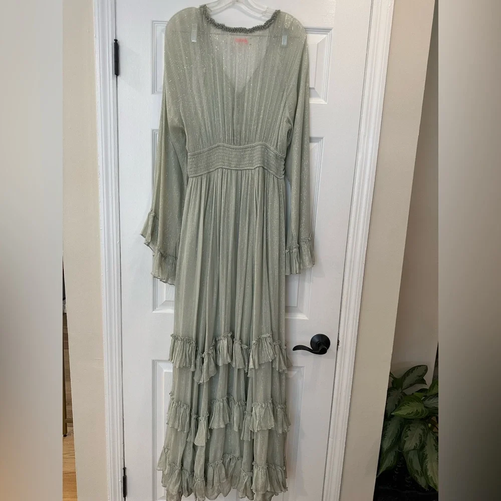 Free People Seraphina Maxi Dress Womens Medium - Picture 10 of 13